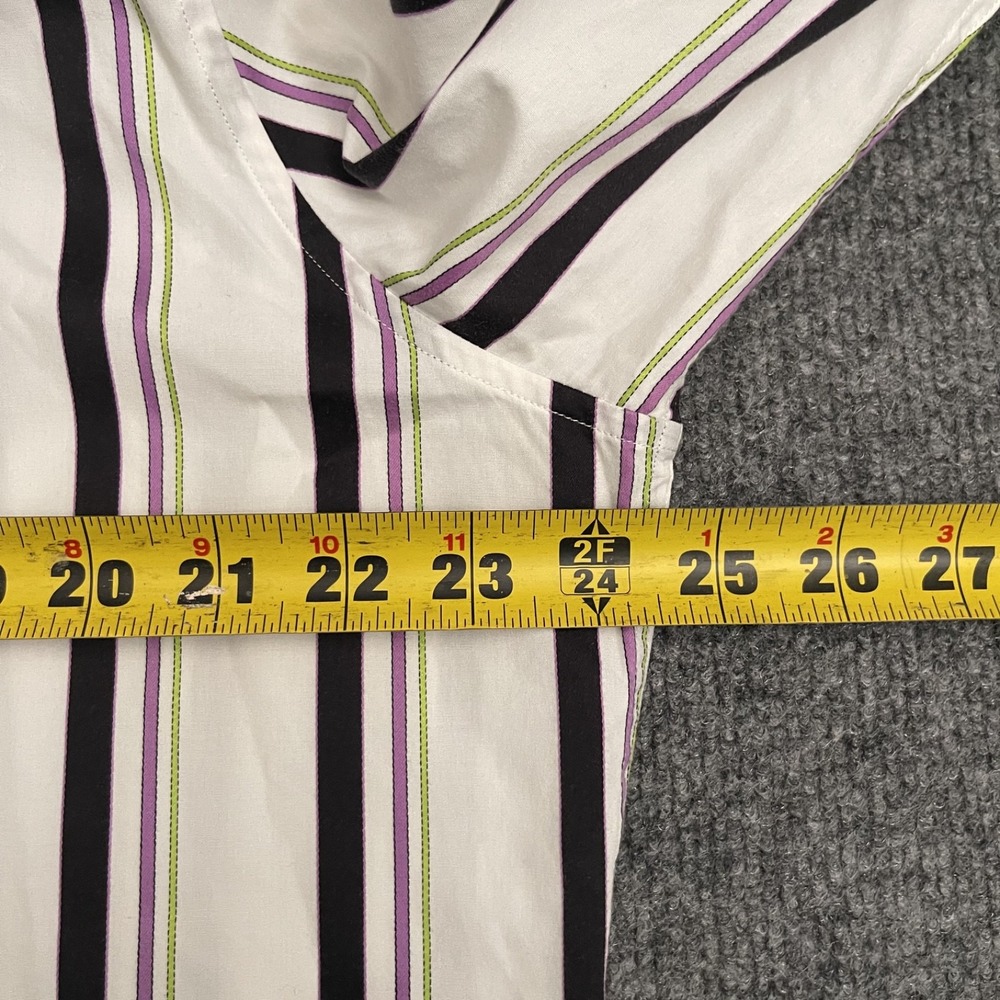 Robert Graham Dress Shirt Men's Sz XL Classic Fit Button Up Long Sleeve Striped - Picture 12 of 14